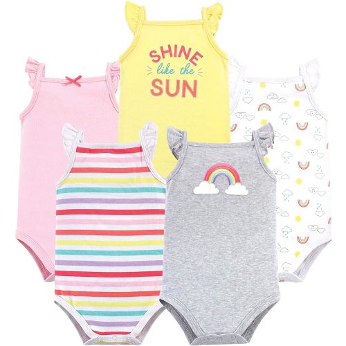 Hudson Baby Unisex Baby Cotton Sleeveless Bodysuits