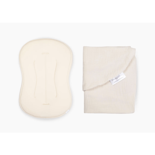 Lounger Curve + Muslin Cover Set | Natural