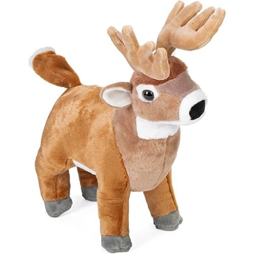 Wild Republic White Tail Buck Plush, Stuffed Animal, Plush Toy, Gifts for Kids, Cuddlekins 12 Inches