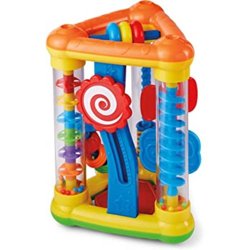 Kidoozie Activity Triangle - Development Learning Toy with Different Textures and Colors for Infants and Toddlers Ages 9-24 Months - Great for Visual Development and Sensory Exploration!