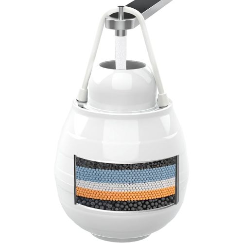 Bath Filter for Tub, Bathtub Water Filter with Overflow, 8000 Gallons Faucet Filter Filtration|Removes Chlorine, Fluoride & Contaminants|Hard Water Softener|Protects Skin, Hair| Easy Install