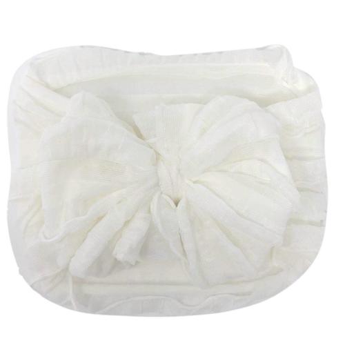 Ruffled Headband- Off White