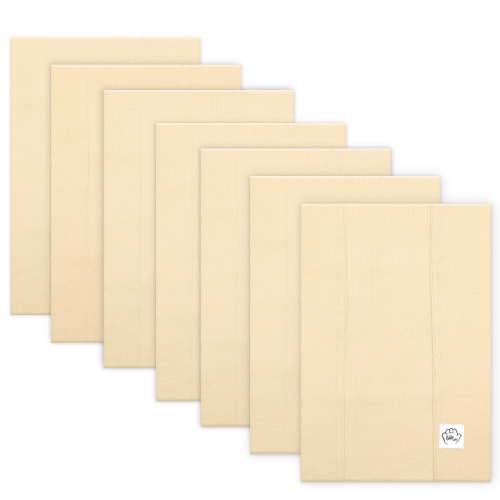 Baby Burp Cloths for Boys and Girls - 7 Pack Large 100% Cotton Double Layered Extra Absorbent Burp Rags, Pastle