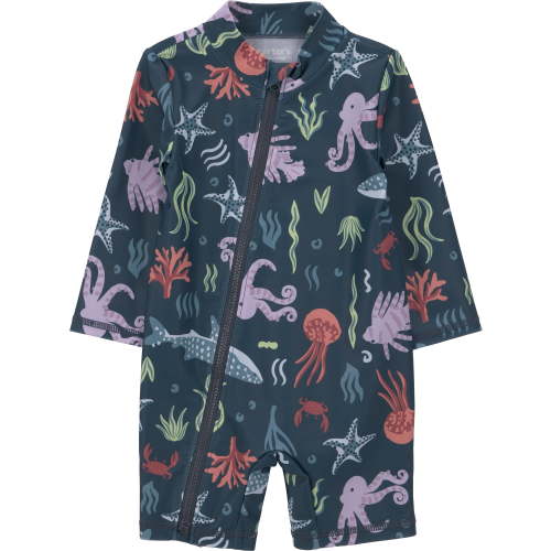 Carter's Child of Mine Baby Rash Guard Swimsuit, One-Piece, Sizes 0/3-18 Months