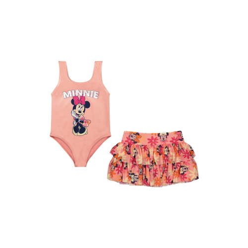 Character Toddler Girl One- Piece Swimsuit and Skirt Set, Sizes 12M-5T