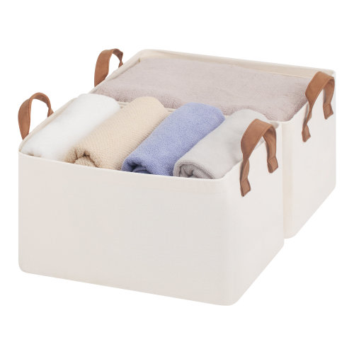 StorageWorks Storage Bins, Fabric Storage Bins for Shelves, Closet Baskets and Bins with Handles & Reviews | Wayfair