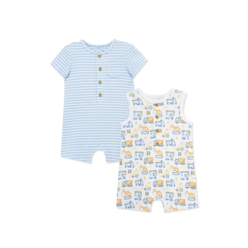 2-Pack Rompers, 6M