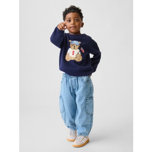 Baby & Toddler Brannan Bear Pocket Pull-On Barrel Jeans
