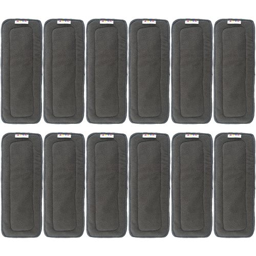 AlVABABY 12pcs Cloth Diaper Inserts,5-Layer Inserts,Reusable Liners for Baby Cloth Diapers12ZTN