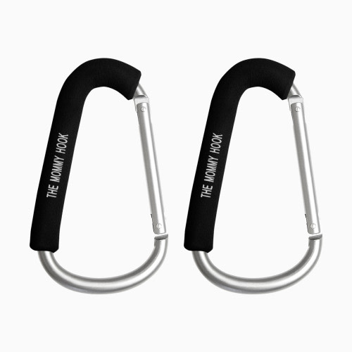 The Original Mommy Hook Stroller Accessory - Silver/Black