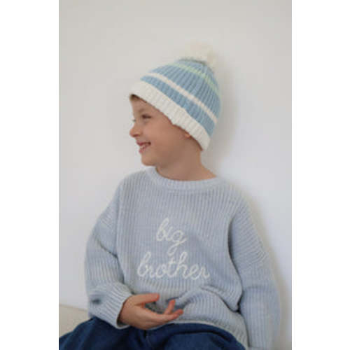 'Big Brother' Mini Knit Sweater - Powder Blue – Blossom and Pear 4T