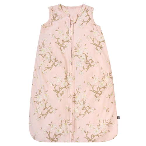 Modern Moments by Gerber Baby Neutral Two-Way Zip Super Soft Wearable Blanket, Garden, Size 0/6 Months