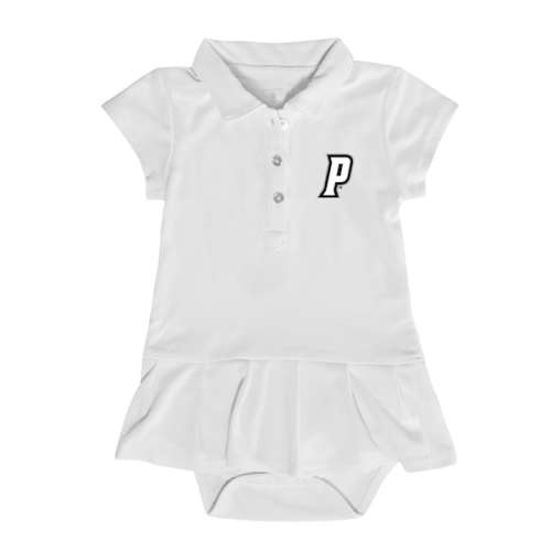 Girls Infant Garb White Providence Friars Caroline Cap Sleeve Polo Dress