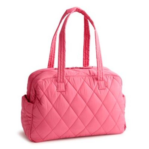 Vera Bradley Women's Outlet Ultralight Weekender Travel Bag Rapture Rose