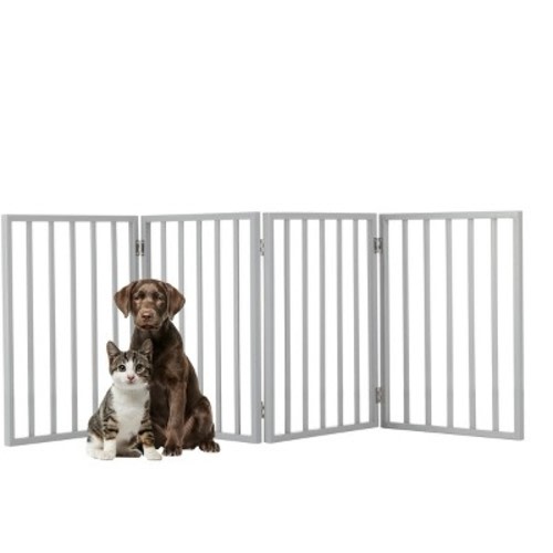 PETMAKER 4-Step Foldable Dog & Cat Stairs for Beds, Couches, Cars – Portable Indoor Outdoor Pet Steps, Lightweight Design, Carpeted Pads