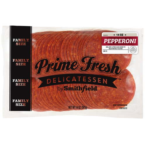 Smithfield Prime Fresh Pepperoni Sliced in Resealable Package, 14oz