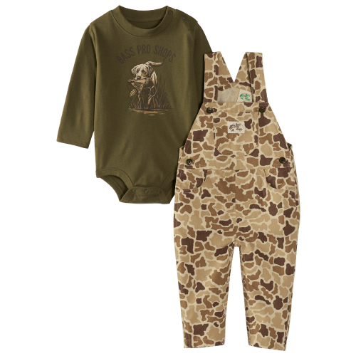 Bass Pro Shops Overalls and Long-Sleeve Bodysuit Set for Babies | Bass Pro Shops