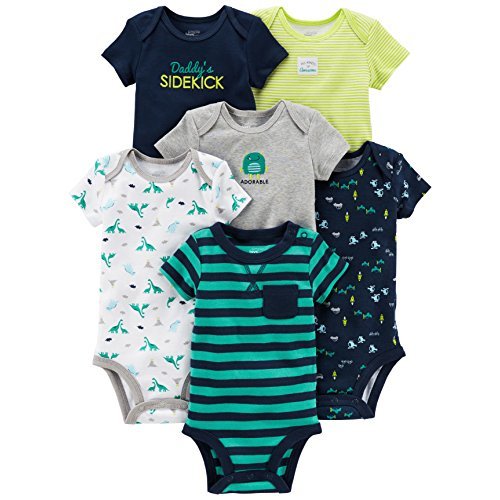 Simple Joys by Carter's Baby Boys 6-Pack Short-Sleeve Bodysuit