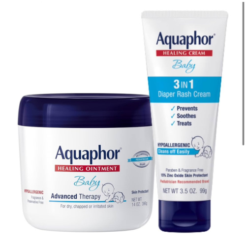 Amazon.com : Aquaphor Baby Healing Ointment (14 Oz) + 3-in-1 Diaper Rash Cream (3.5 Oz), Hypoallergenic and Fragrance Free Skin Care Set for Babies : Baby