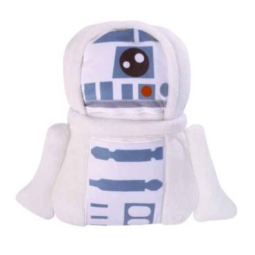 NoJo Star Wars R2D2 Blue and White Super Soft Character Shaped Toddler Blanket
