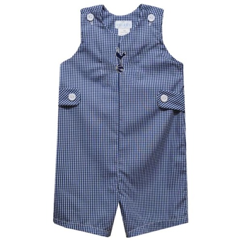 Tottenham Hotspur Vive La Fete Infant Gingham Jon Jon Romper - Navy