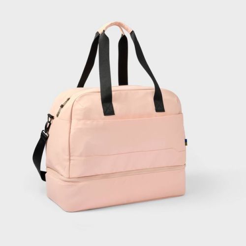 Weekender Bag with Drop-Bottom Pink - Open Story™️: Travel Luggage