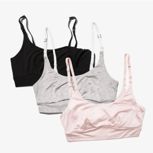 Toxin free Everything Bra 3-Pack | Soft, Stretchy Maternity & Nursing Bras by Bodily