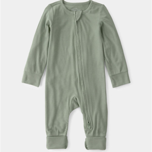 Baby 2-Way Zip PurelySoft Sleep & Play Pajama - Green | Carter's