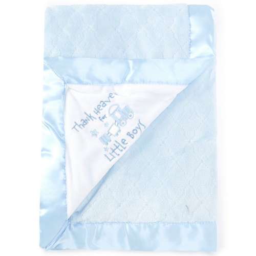 Little Me Baby Boys Thank Heavens Plush Blanket