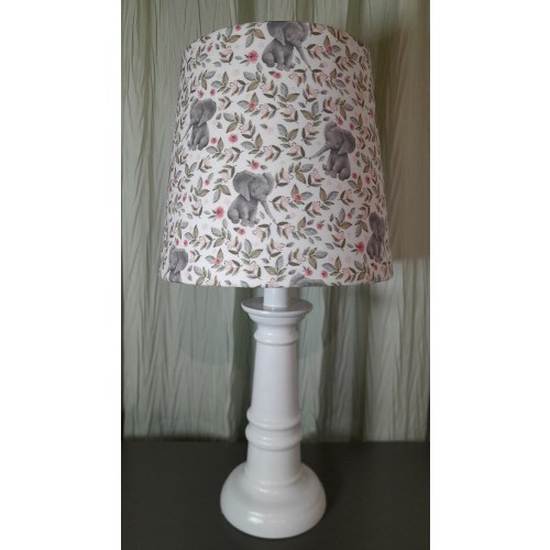 Boho baby elephant nursery lamp, elephant nursery/accent lamp, baby girl elephant  lamp, pink girl nursery, pink gray nursery, baby lamp