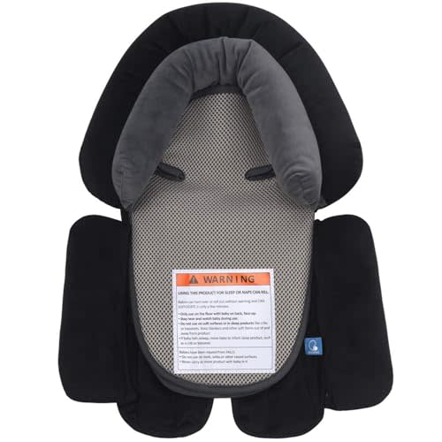 COOLBEBE Upgraded 3-in-1 Babybody Support for Newborn Infant Toddler - Extra Soft Car Seat Insert Cushion Pad, Perfect for Carseats, Strollers, Swings, Black
