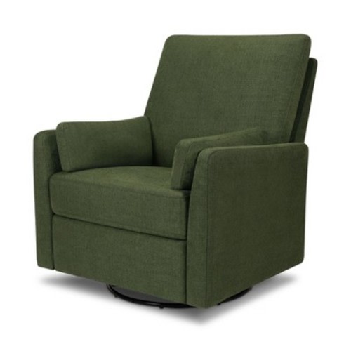 Carter's by daVinci Ethan Recliner and Swivel Glider - Performance Forest Green Linen