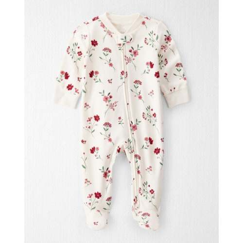 Baby Girl Organic Cotton Sleep & Play Pajamas in Rosethorn Hollow - Little Planet | Carter's