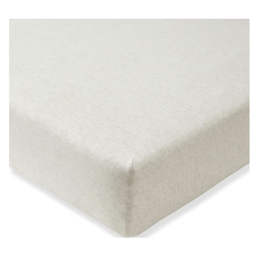 Burt's Bees Baby Essential Organic Cotton Fitted Crib Sheet, Breathable for Boy Girl Standard Crib & Toddler Mattresses