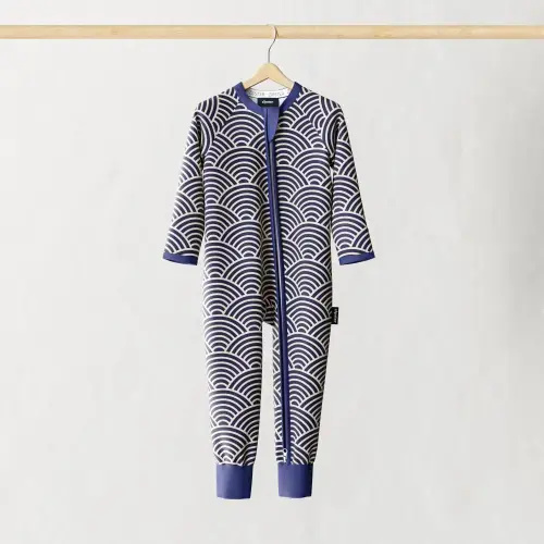 ZIPSTER™ Japanese Waves Baby Onesie