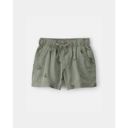Baby Boy Cactus Drawstring Shorts - Olive - OshKosh B'gosh | Carter's