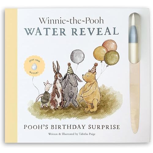 Winnie-the-Pooh: Pooh's Birthday Surprise: A Water Reveal Book (Tabitha Paige Children's Book Series)