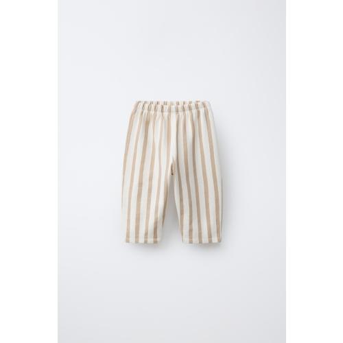 STRIPED PANTS - Light beige | ZARA United States