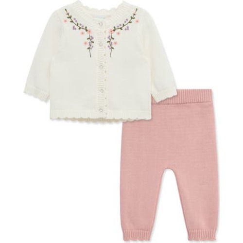 Floral Vine Cardigan & Pants Set, 9M