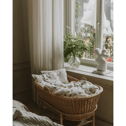 Blueberry Muslin baby bed set