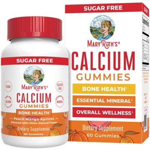 MaryRuth's Adult Calcium Gummies, Peach Mango & Apricot, 60 ct