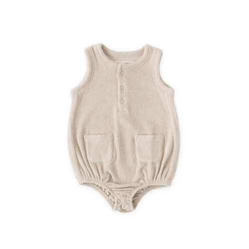 Classic Terry Pocket One Piece - Sand