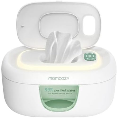 Momcozy Baby Wipe Warmer, Innovative Spring Design,Large Capacity Dispenser