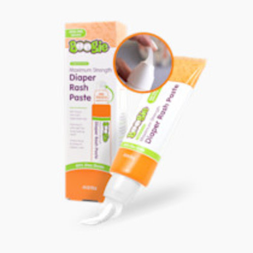 Boogie No-Touch Maximum Strength Diaper Rash Cream with Spatula Applicator in Tube - 4 Oz