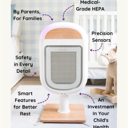 Sereniby Medical-Grade Nursery Purifier with SafeFlow™ Technology