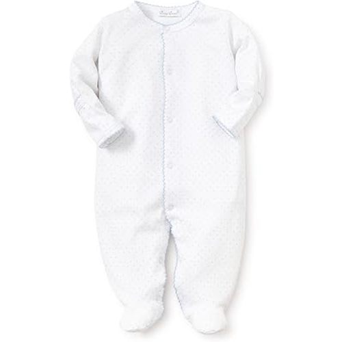 Kissy Kissy Baby Boys and Girls 100% Pima Cotton New Kissy Dots Print Snap Front Footie Pajamas