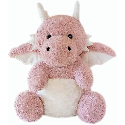 Dragon Stuffed Animals Soft Plush Cute Dragon Doll for Boys Girls 7.8in (Corn Dragon Pink)