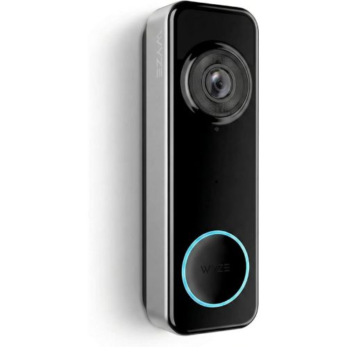 Wyze Battery Video Doorbell Wireless Camera, 1536x1536 HD+ with Color Night Vision, 2-Way Audio, 1:1 Head-to-Toe View, Person/Vehicle/Package Monitor, Wire-Free/Wired Option, 1 Minute Easy Setup