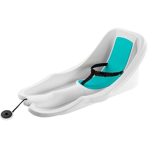 Baby, Toddler Sled - 3-Point Safety Harness, Retractable Tow Strap, Anti-Slip Seat, Sturdy Plastic Snow Sleds for Kids and Infants, Snow Sleds, 6 Months +, Up to 55 lbs