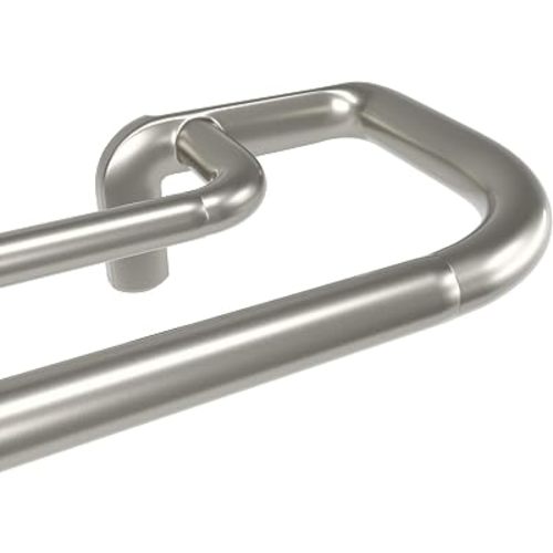 Umbra Twilight Double Curtain Rod Set – Wrap Around Design Ideal for Blackout or Room Darkening Panels, 30 to 84 Inches, Nickel